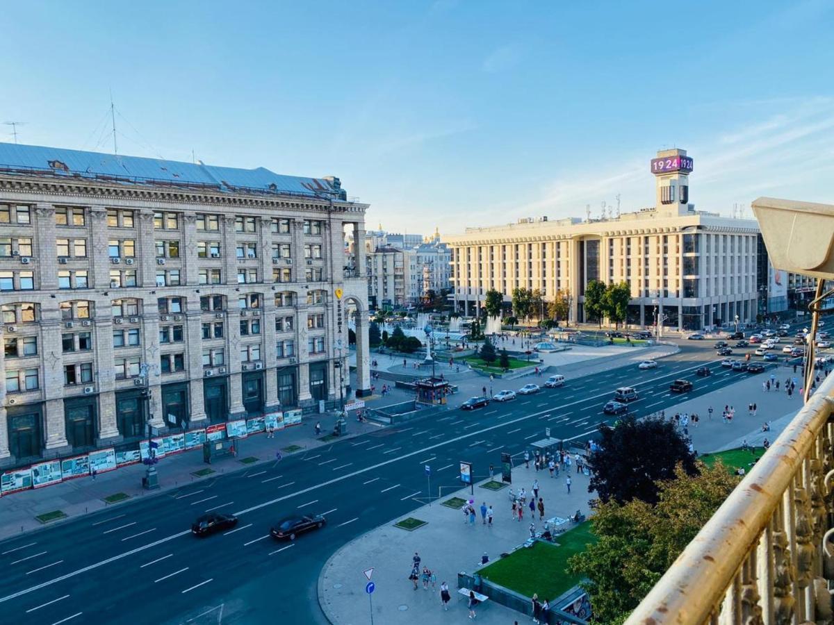 Amazing View Of Independence Square Apartment Kyiv Exterior photo